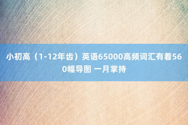 小初高（1-12年齿）英语65000高频词汇有着560幅导图 一月掌持